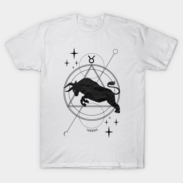 Zodiac, Taurus, Astrology, Star sign, Stars T-Shirt by Strohalm